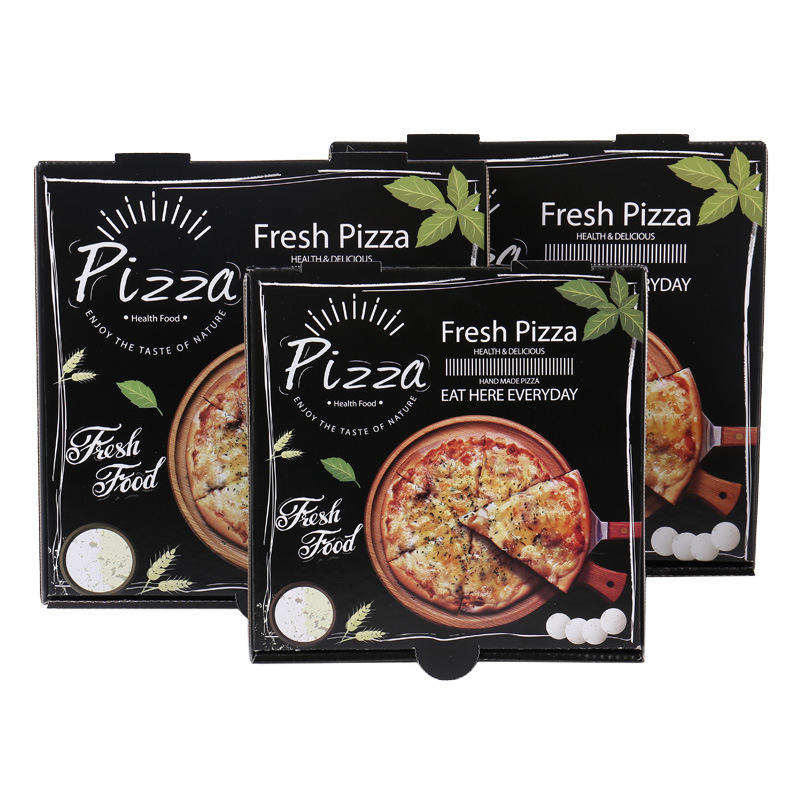 Коробка для пиццы с логотипом Food Grade из гофрированного картона класса люкс